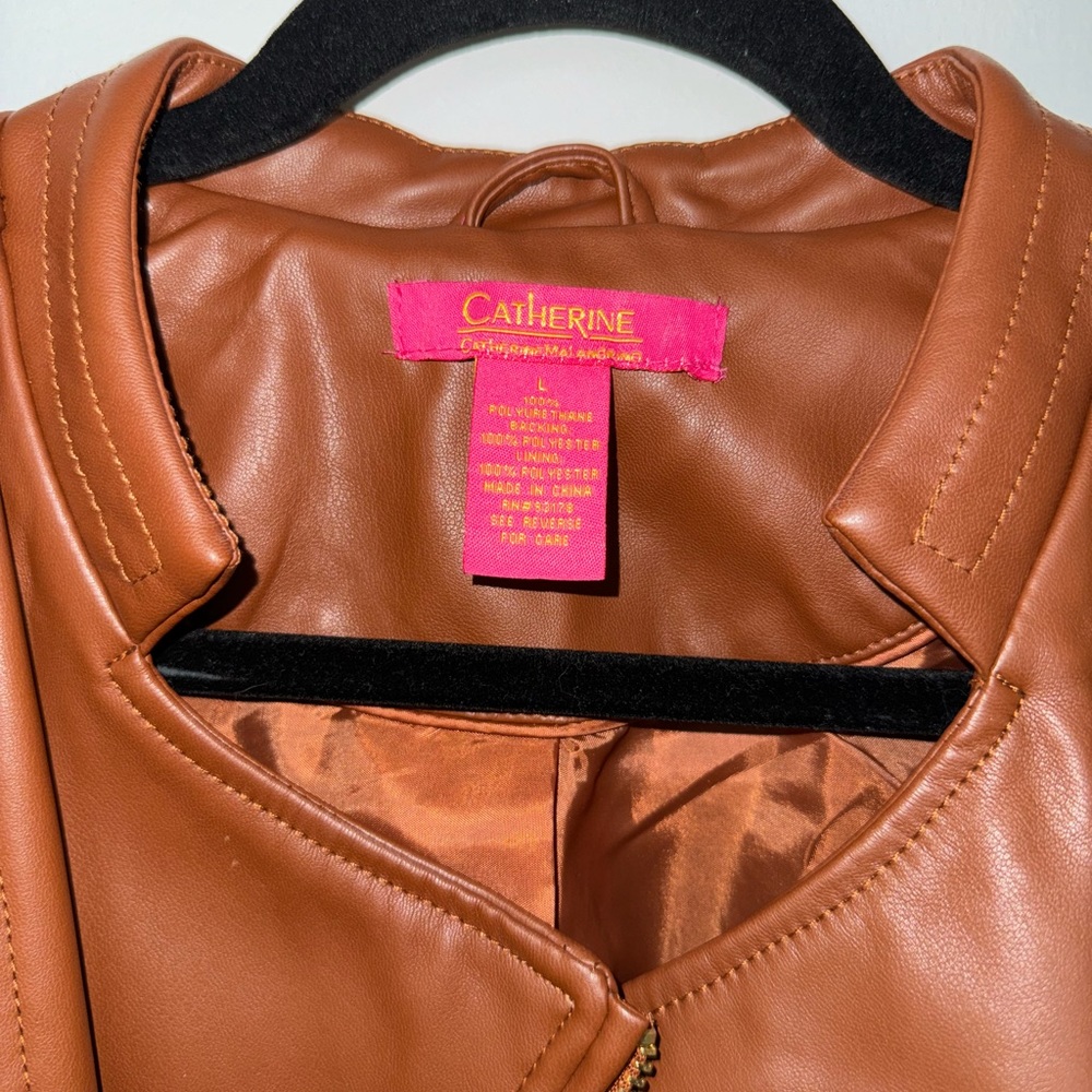 Vegan Leather Jacket - image 2